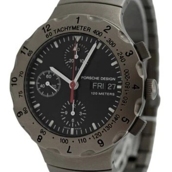 Porsche Design by Eterna 41mm Men\'s Auto Chrono DD Titanium Watch- Ref: 6500.10! main image 7